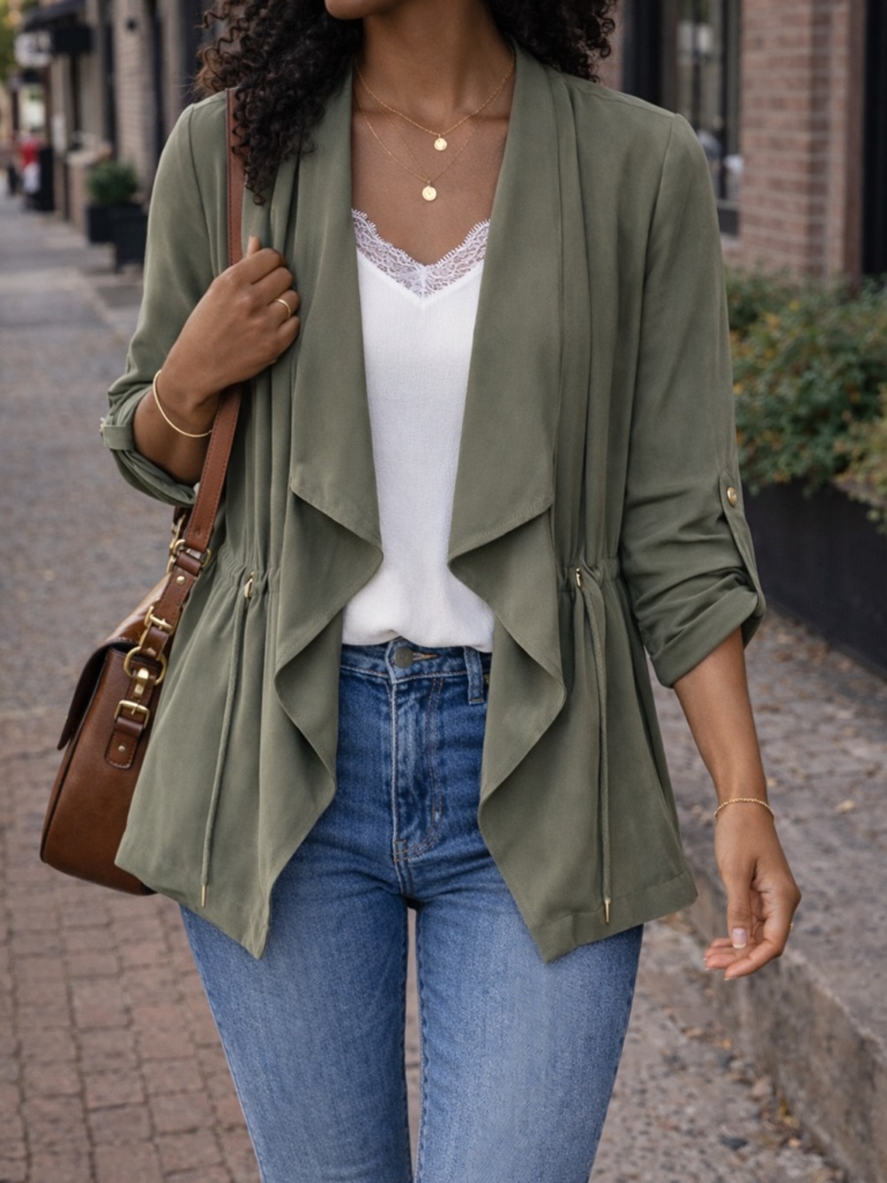Zara Women's Olive Utility Jacket